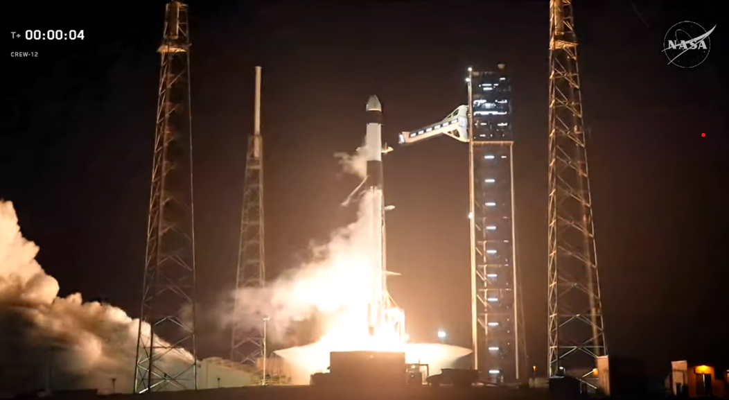 NASA's SpaceX Crew-12 Blasts Off to ISS